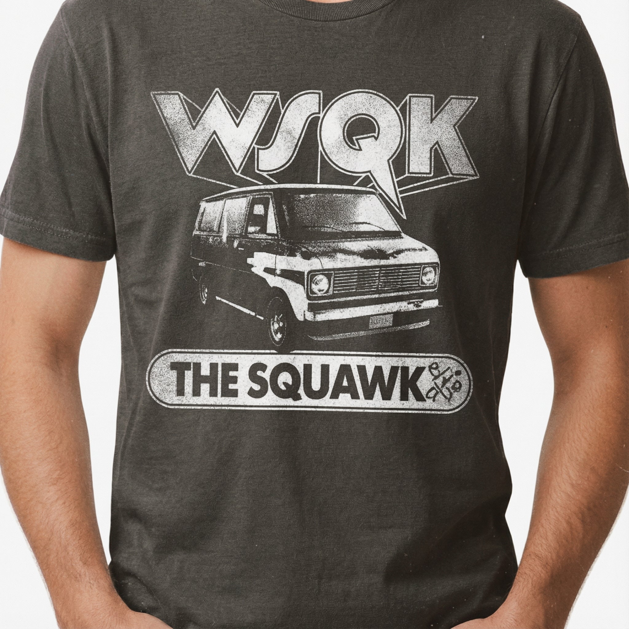 WSQK The Squawk Vintage Graphic Tee - Classic Sci-Fi Nostalgia Shirt