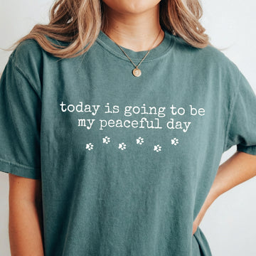 Walk for Peace Graphic T-Shirt – Walking Monks & Cute Dog Shirt – Compassion Mindfulness Gift