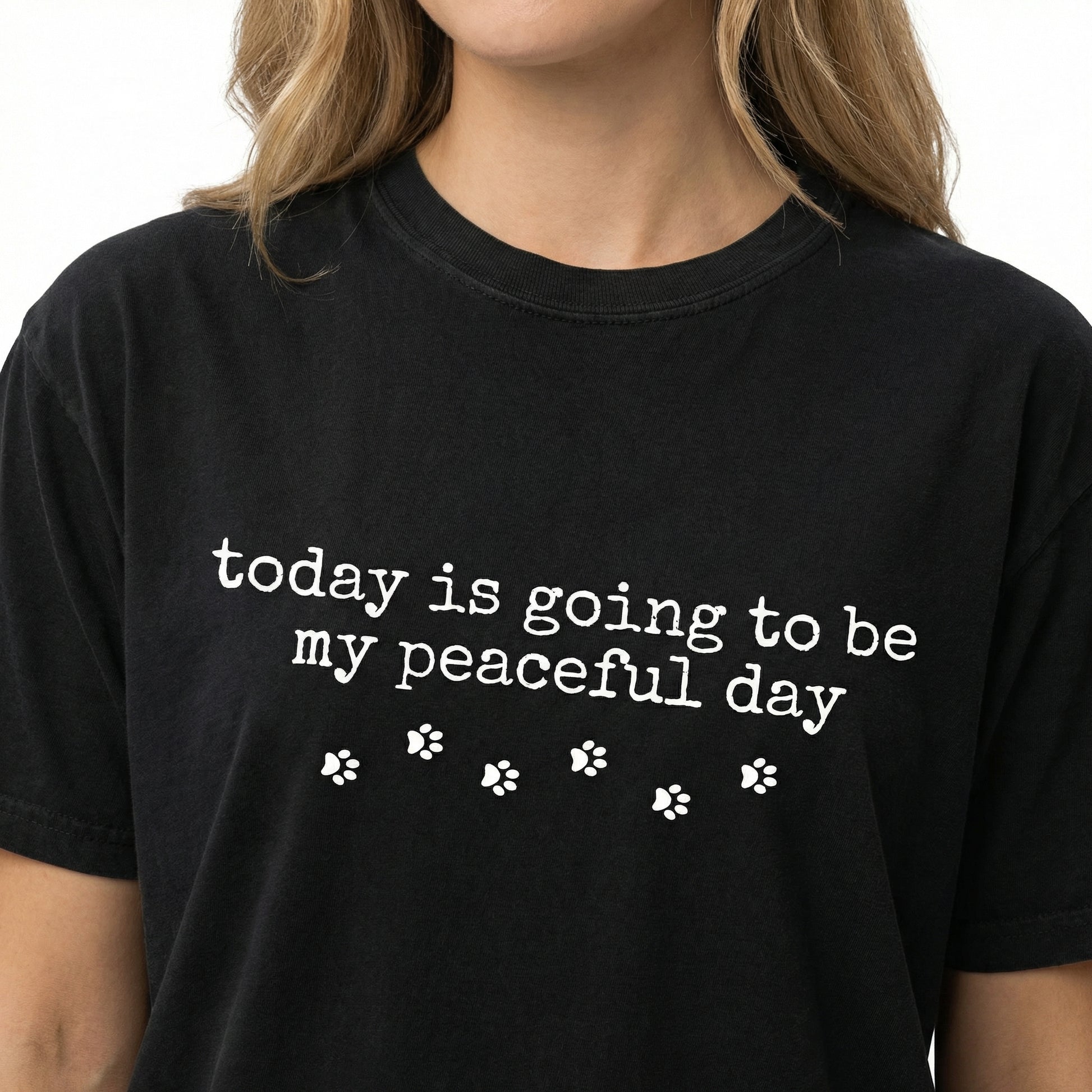 Walk for Peace Graphic T-Shirt – Walking Monks & Cute Dog Shirt – Compassion Mindfulness Gift