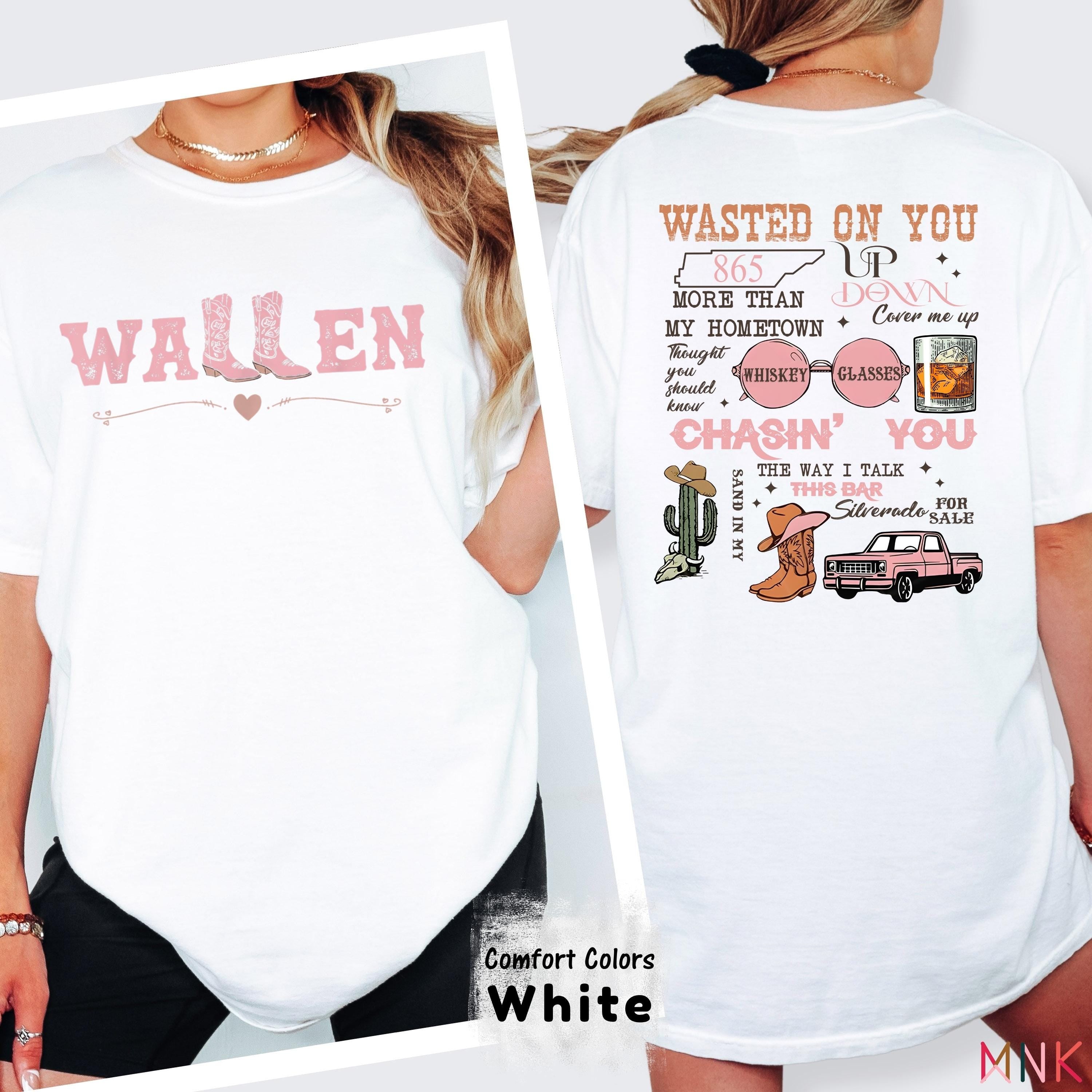 Wallen Country Concert T-Shirt – Pink Western Boot Graphic Tee