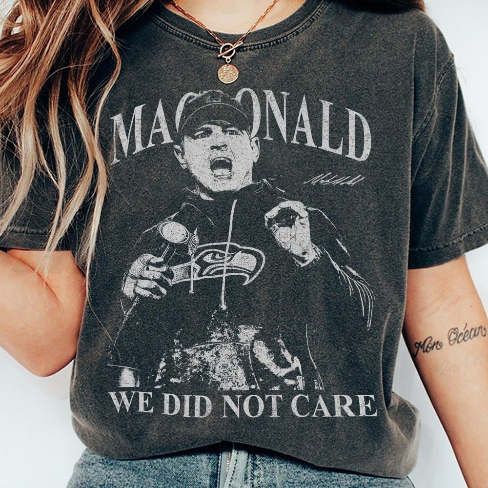 We Did Not Care Football Graphic T-Shirt – Game Day Statement Tee