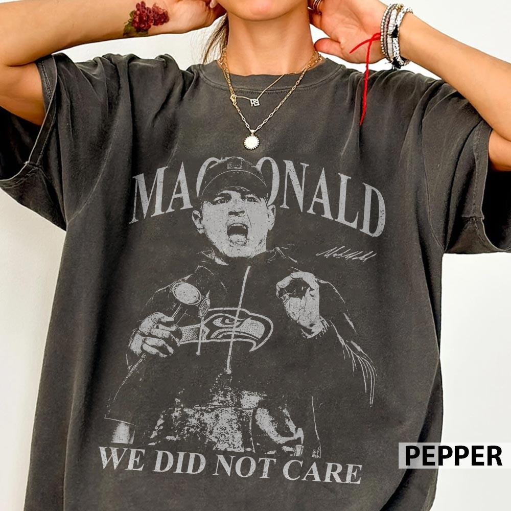 We Did Not Care Football Graphic T-Shirt – Game Day Statement Tee