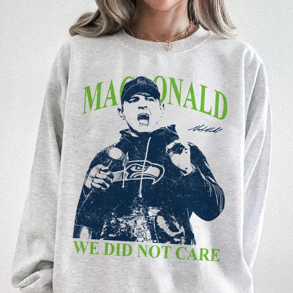 We Did Not Care Football Graphic T-Shirt – Game Day Statement Tee