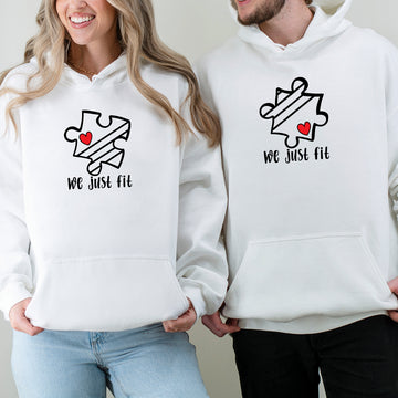 We Just Fit Matching Hoodies For Couples