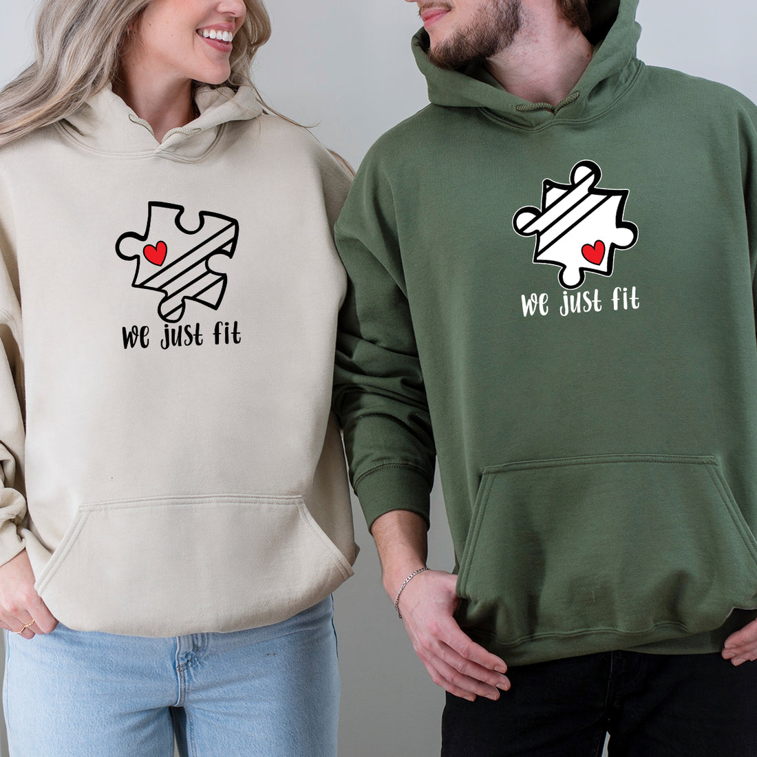 We Just Fit Matching Hoodies For Couples