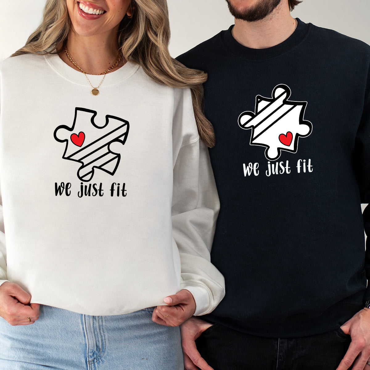 We Just Fit Matching Hoodies For Couples