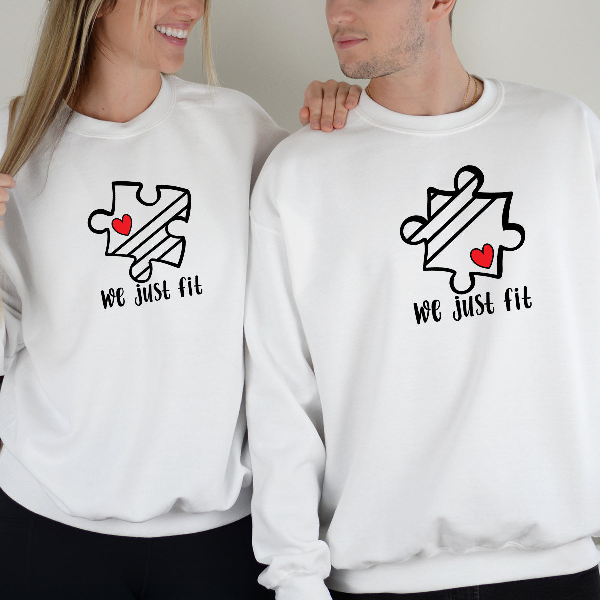 We Just Fit Matching Hoodies For Couples