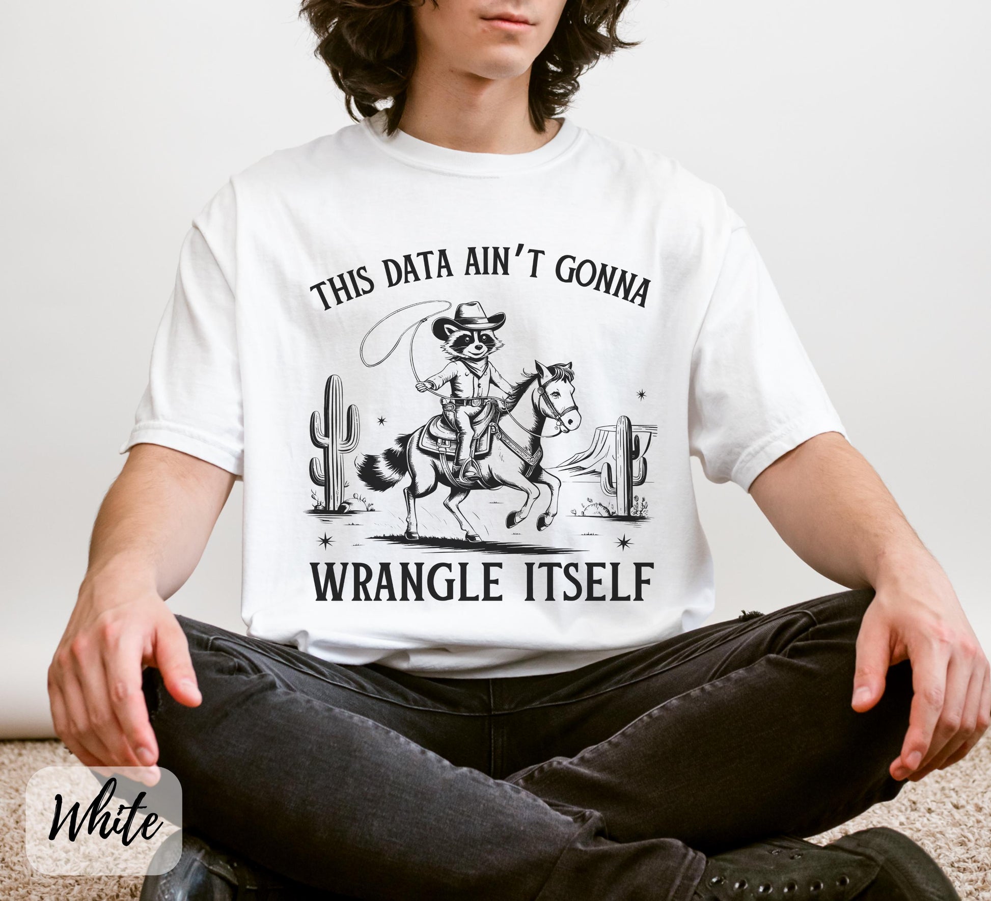 Western Data Analyst T-Shirt – Tech Humor Data Nerd Gift Tee