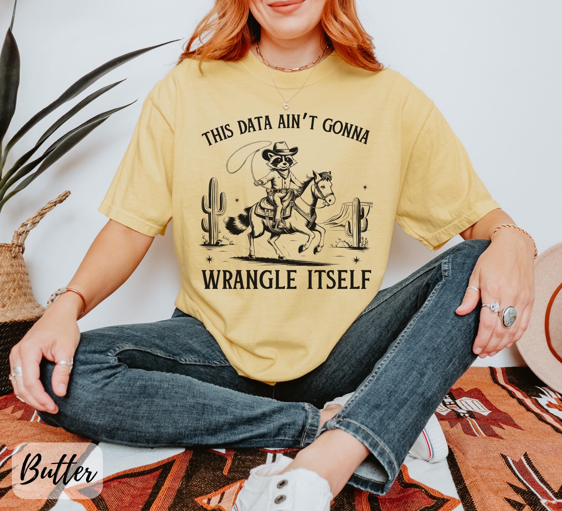 Western Data Analyst T-Shirt – Tech Humor Data Nerd Gift Tee
