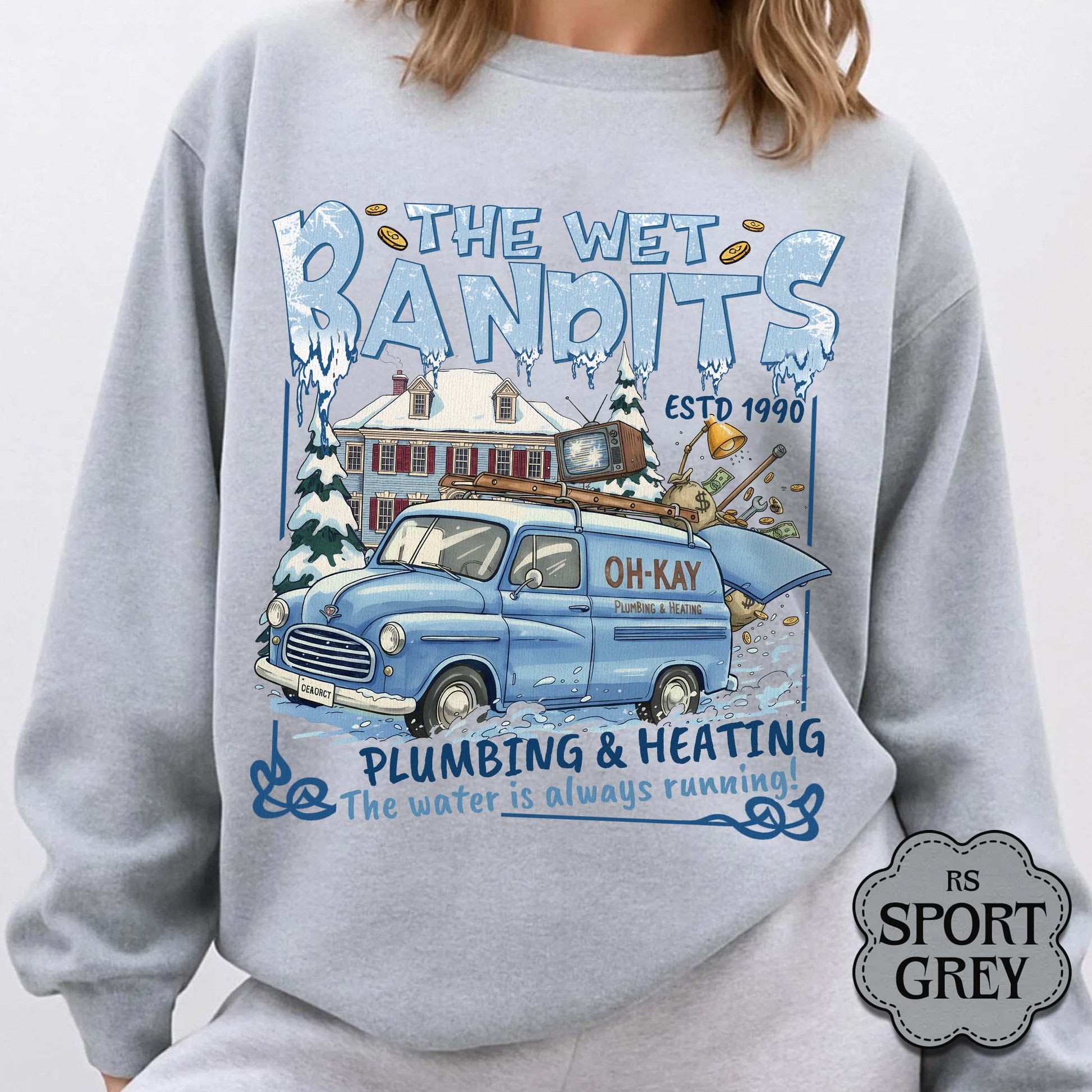Wet Bandits Sweatshirt – Funny Home Alone–Inspired Christmas Crewneck