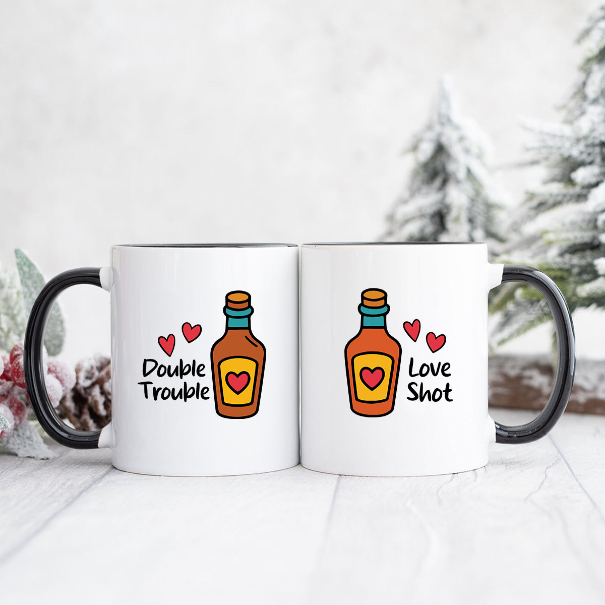 Whiskey Love Matching Mugs For Couples