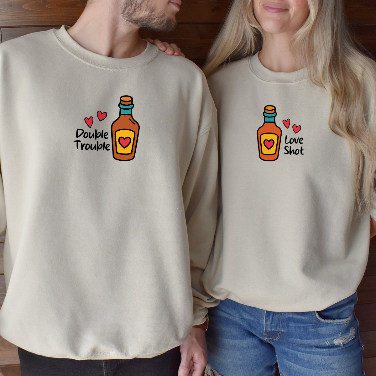 Whiskey Love Matching Hoodies For Couples