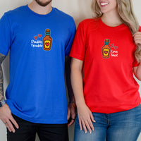Whiskey Love Matching T-Shirts For Couples