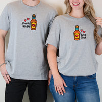 Whiskey Love Matching T-Shirts For Couples