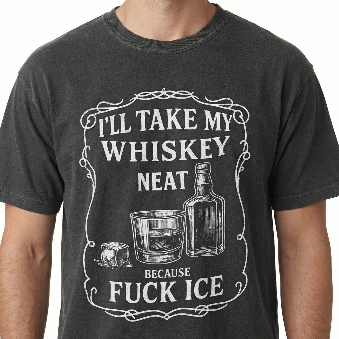 Whiskey Neat Pro-Immigrant Graphic T-Shirt – Anti-Deportation Message Tee