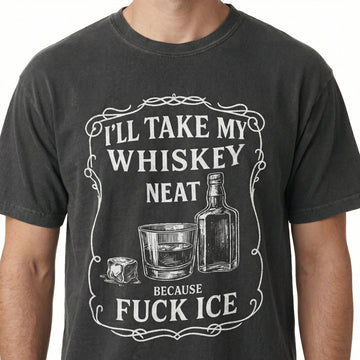Whiskey Neat Pro-Immigrant Graphic T-Shirt – Anti-Deportation Message Tee