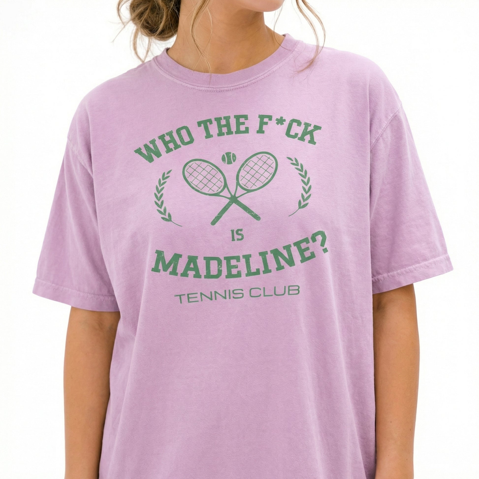 Who Is Madeline Graphic T-Shirt – Viral Quote Tennis Club Tee – Pop Concert Inspired Shirt