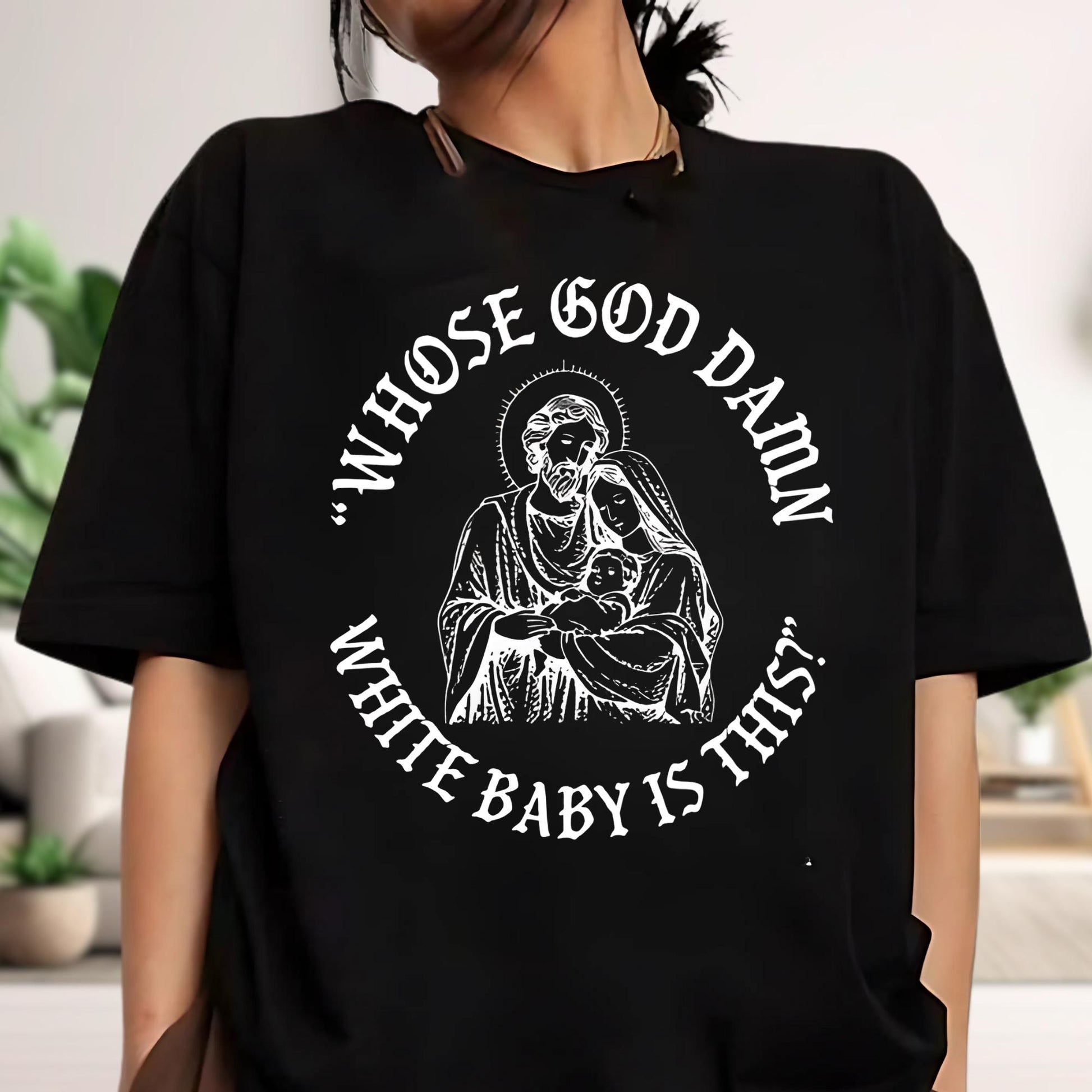 Funny Unhinged Christmas Shirt – Dark Humor Religious Meme Tee