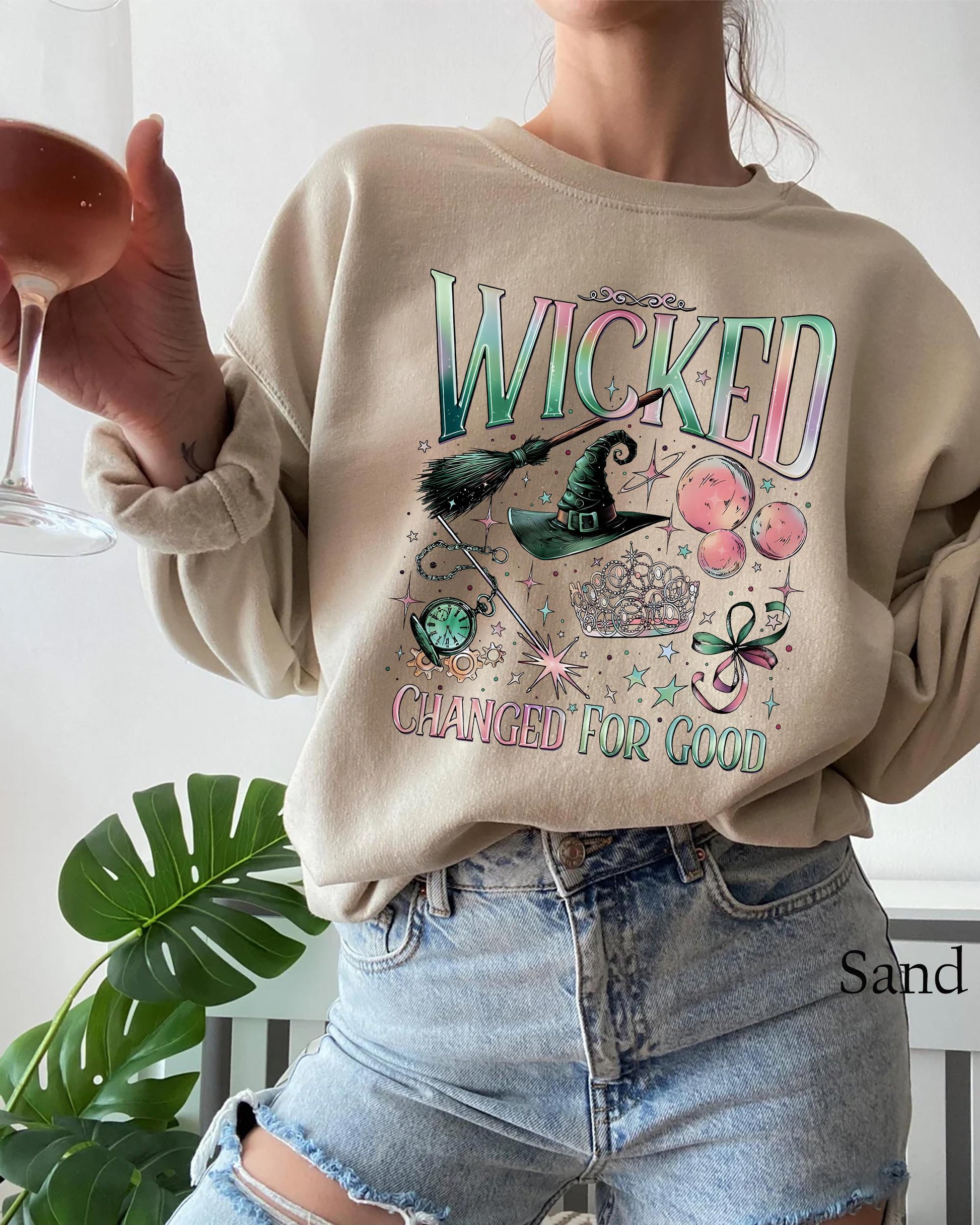 Changed for Good Wizard Shirt – Defy Gravity Inspired Broomstick Tee, Magic Wand Theatre Graphic Gift for Wizard Fans