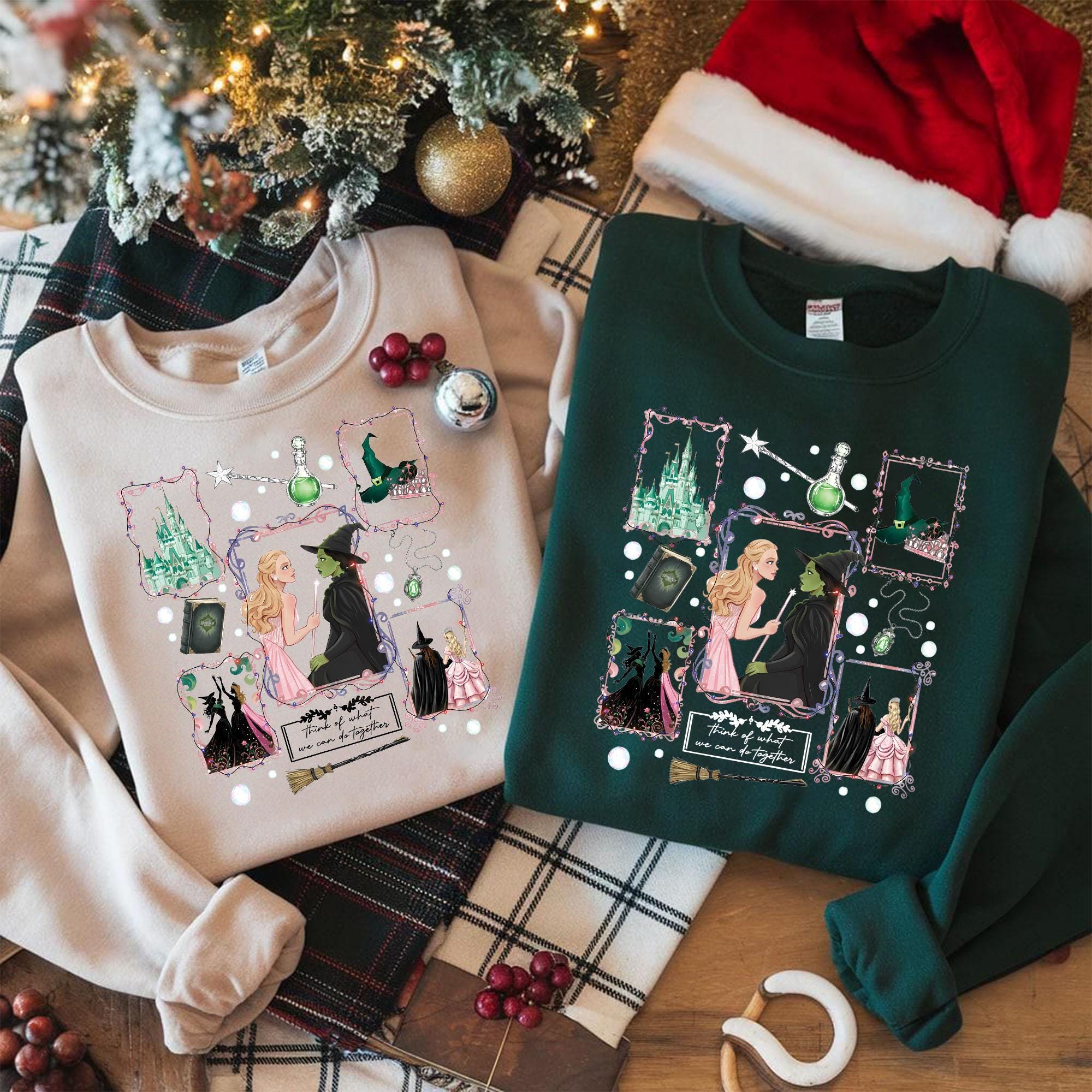 Wicked Musical Inspired Sweatshirt – Elphaba Vintage Style Graphic Crewneck