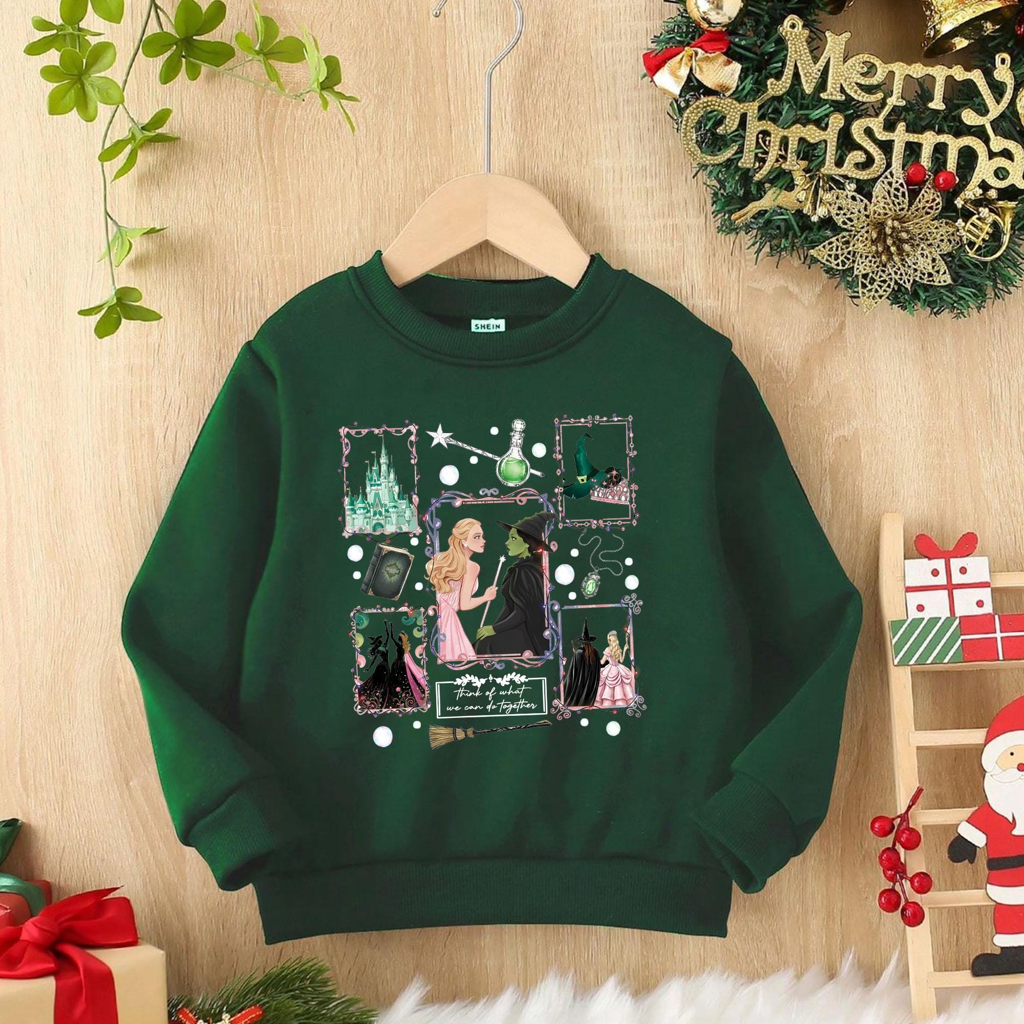 Wicked Musical Inspired Sweatshirt – Elphaba Vintage Style Graphic Crewneck