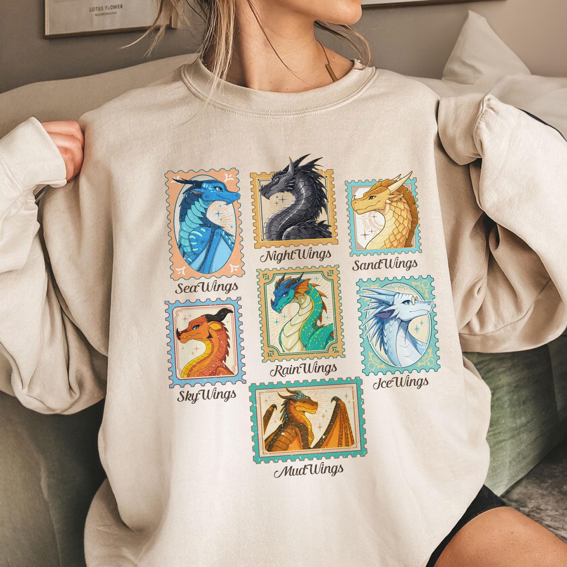 Fantasy Dragon Queen Graphic Sweatshirt – Elemental Dragon Lover Gift