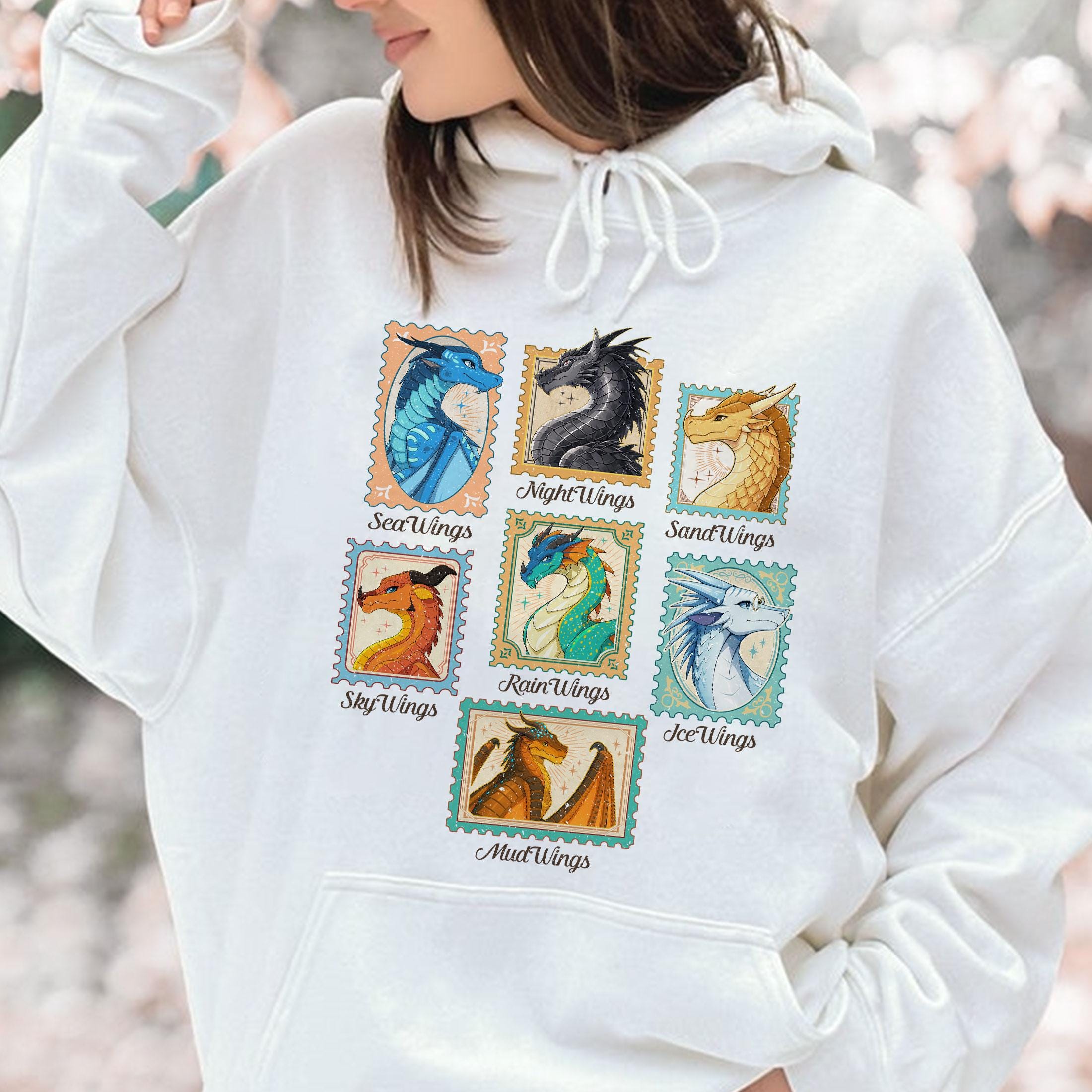 Fantasy Dragon Queen Graphic Sweatshirt – Elemental Dragon Lover Gift