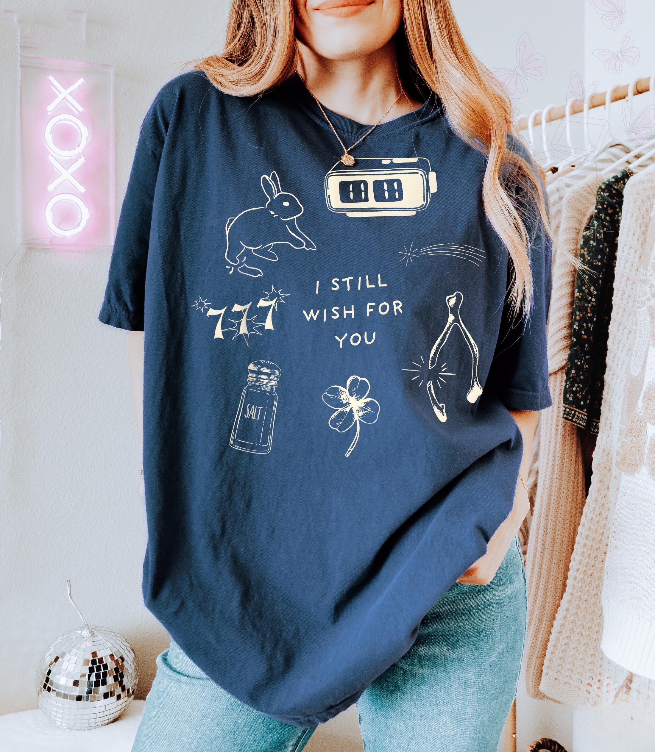 Wishbone Lucky Charm Graphic T-Shirt – Aesthetic Collage Tee