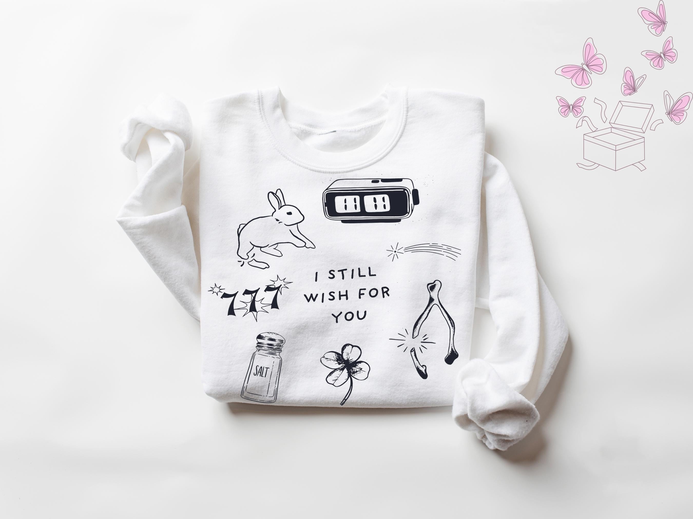 Wishbone Lucky Charm Graphic T-Shirt – Aesthetic Collage Tee