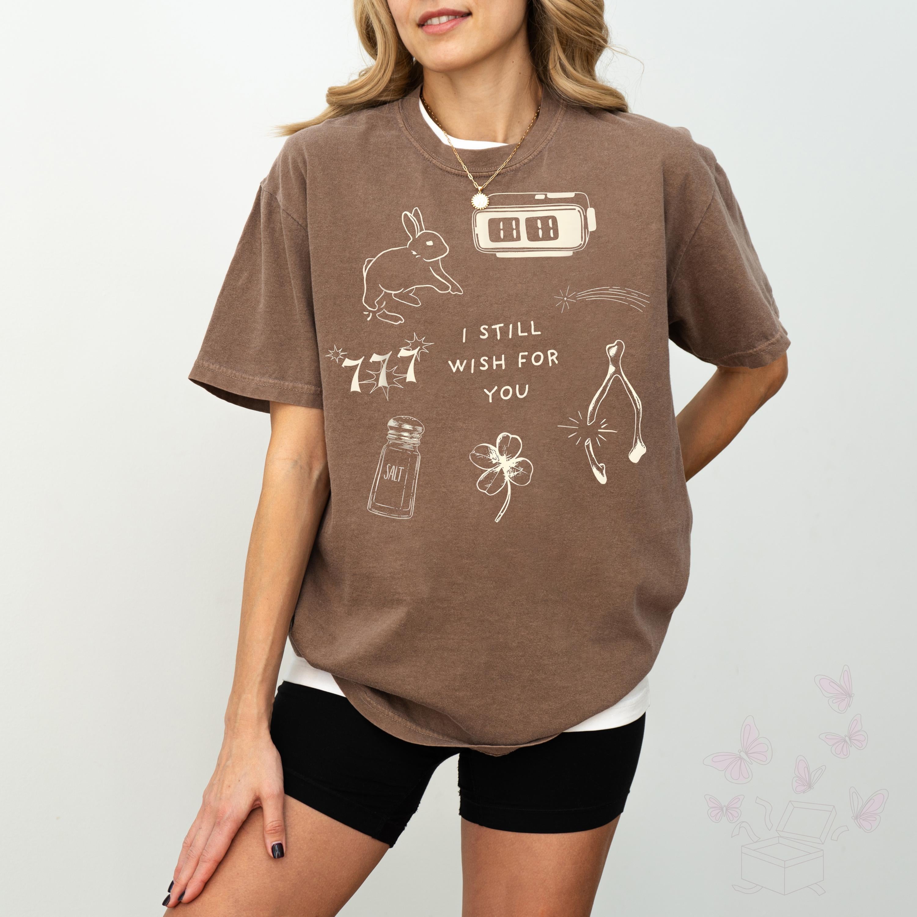 Wishbone Lucky Charm Graphic T-Shirt – Aesthetic Collage Tee