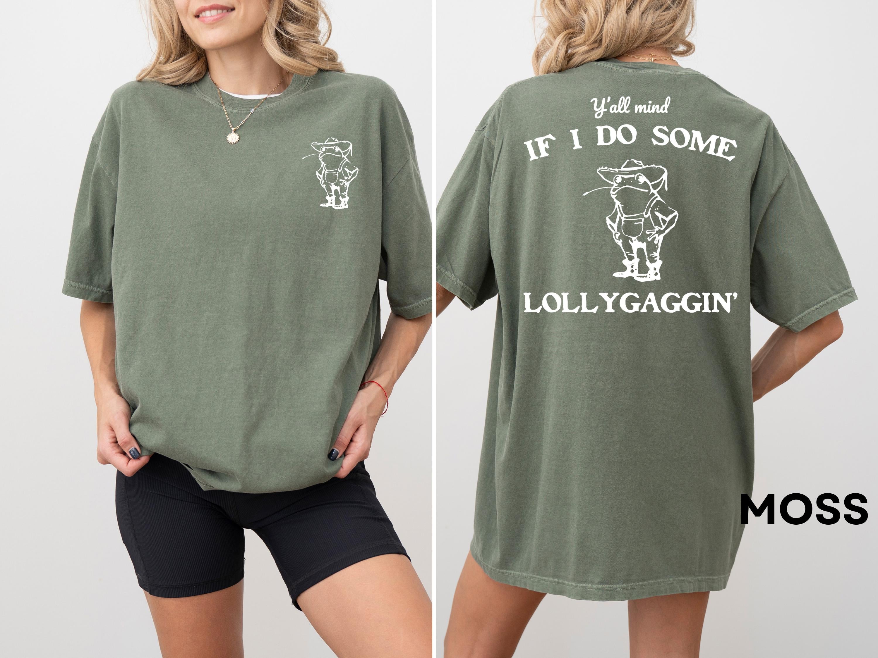 Y’all Mind If I Do Some Lollygagging Shirt – Retro Frog Tee, Cute Vintage Gift for Frog Lovers