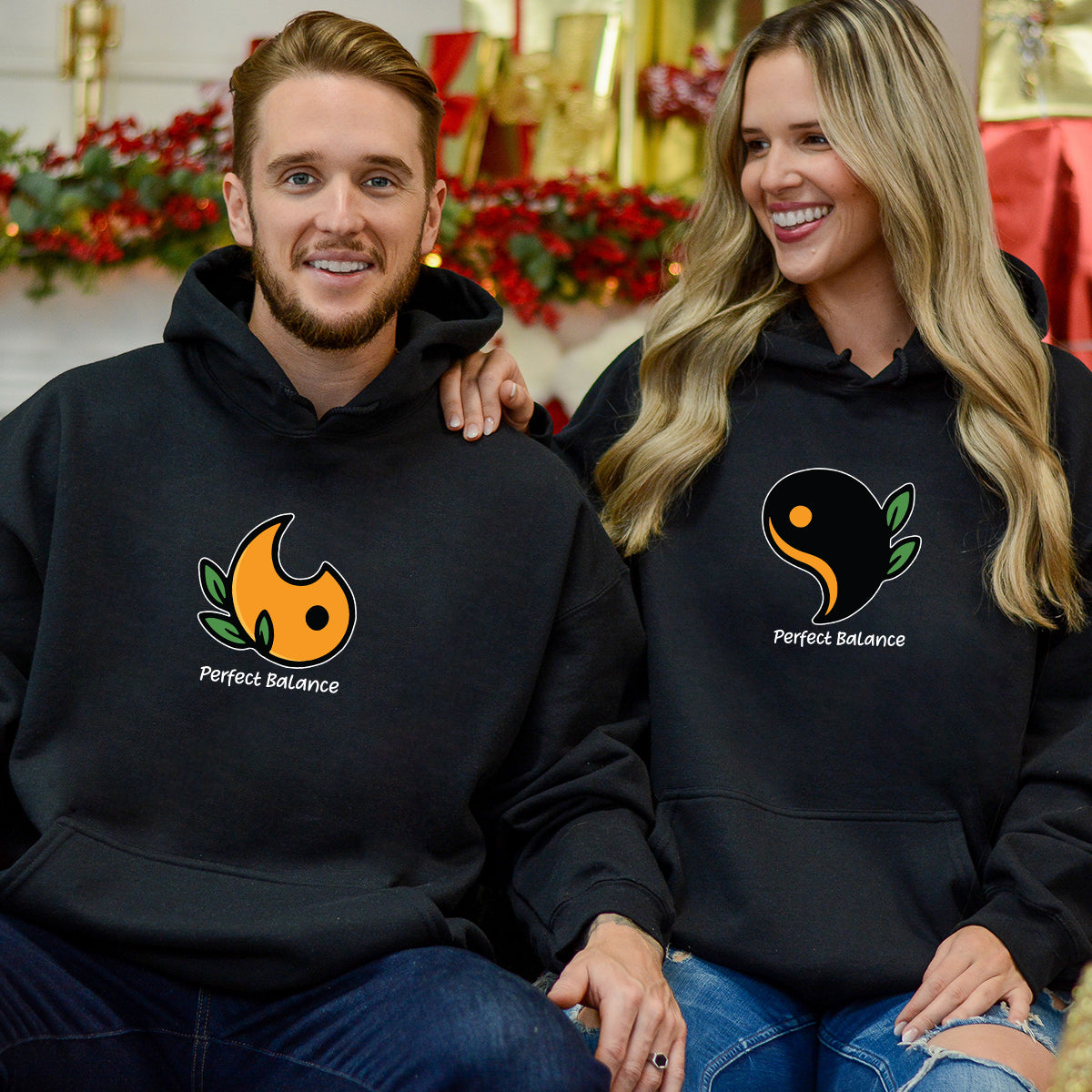 Yin Yang Love Matching Hoodies For Couples