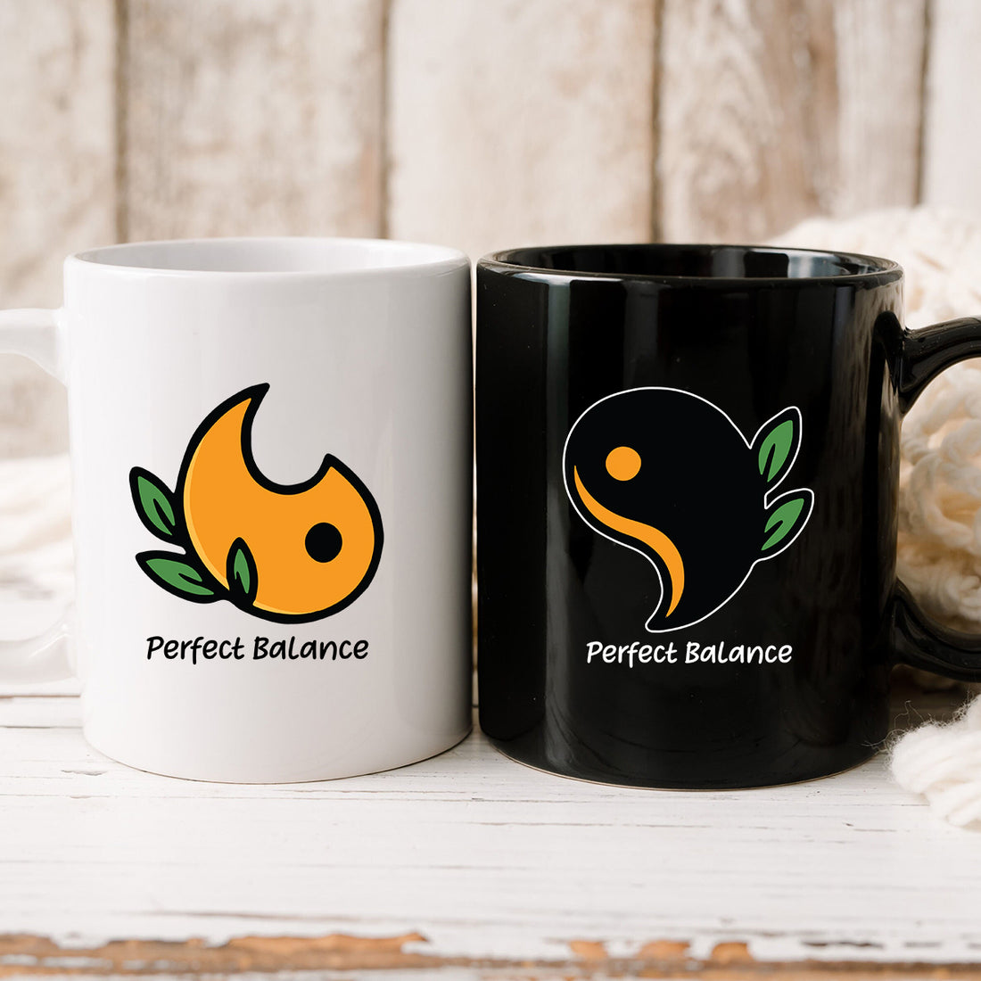 Yin Yang Love Matching Mugs For Couples