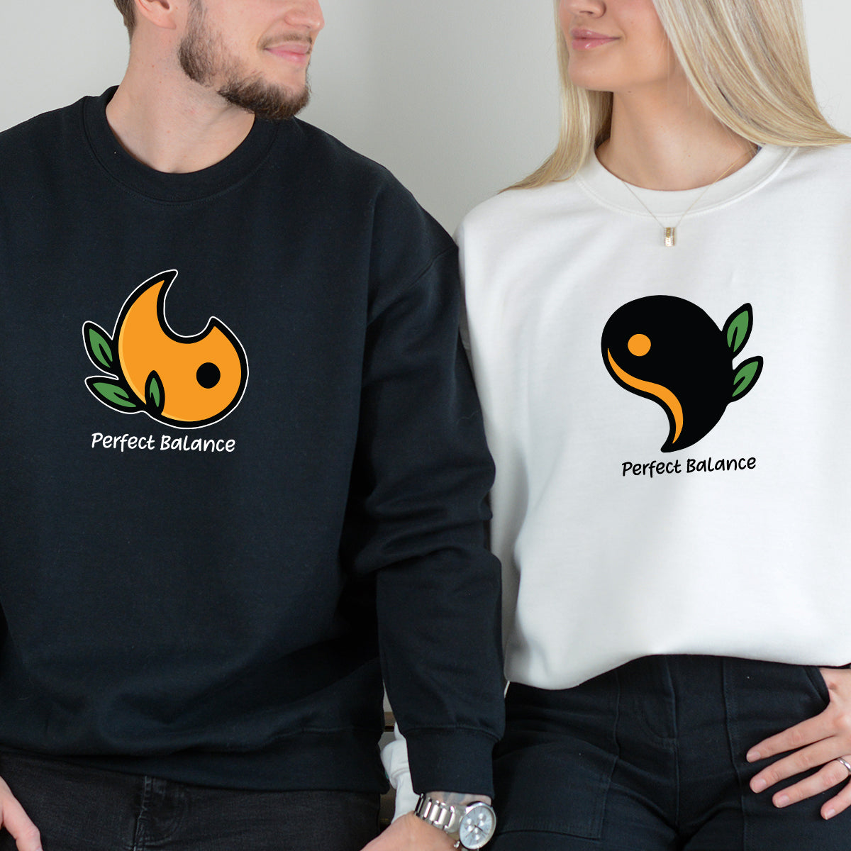 Yin Yang Love Matching Hoodies For Couples