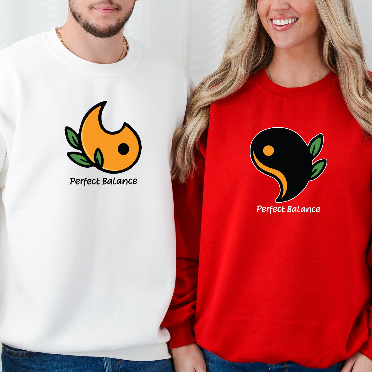 Yin Yang Love Matching Hoodies For Couples