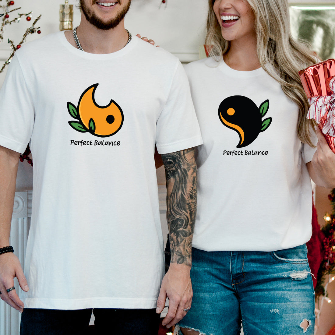 Yin Yang Love Matching T-Shirts For Couples