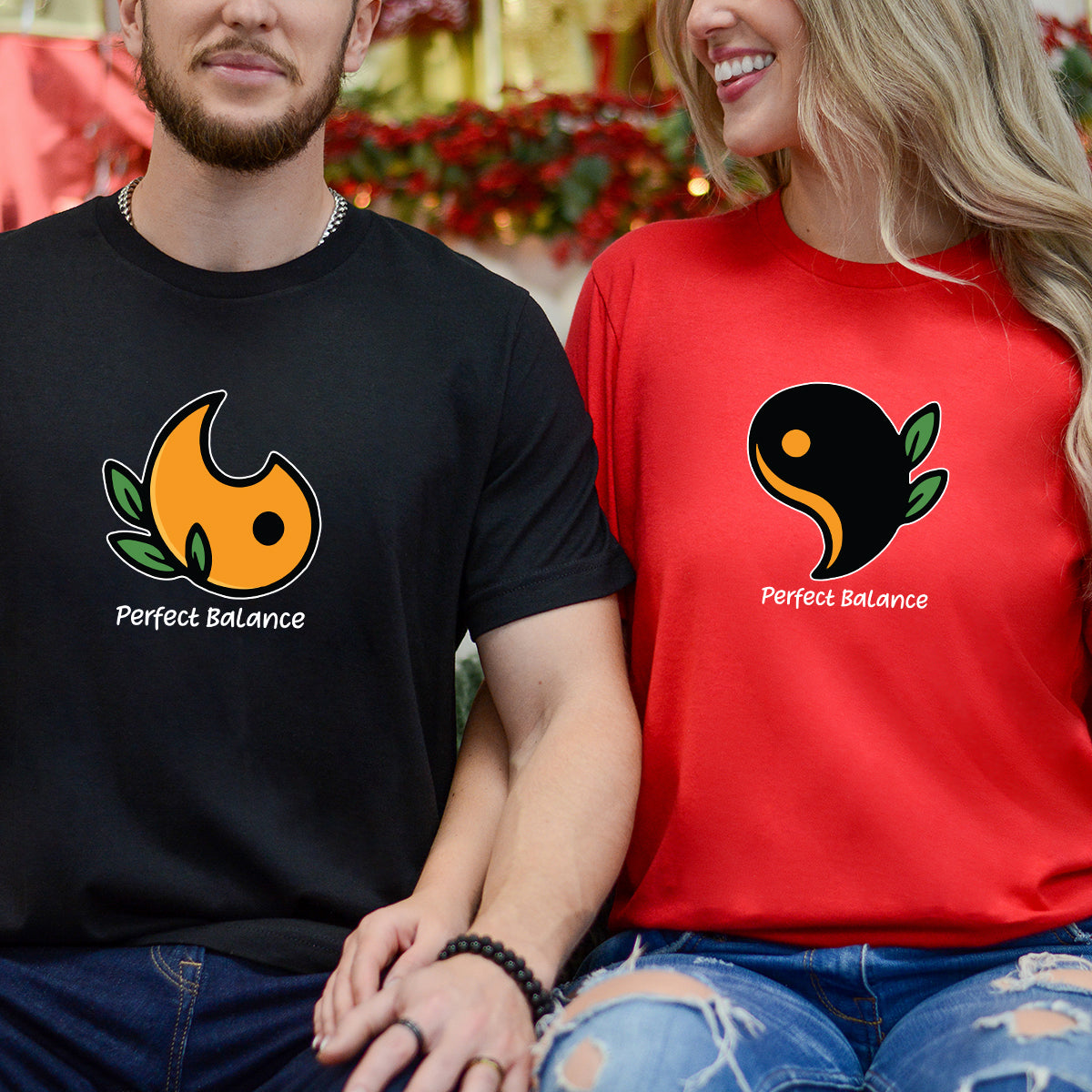 Yin Yang Love Matching T-Shirts For Couples
