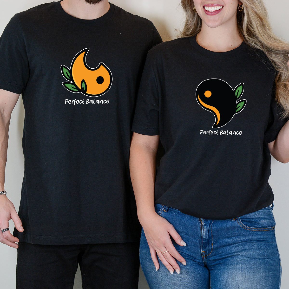 Yin Yang Love Matching T-Shirts For Couples