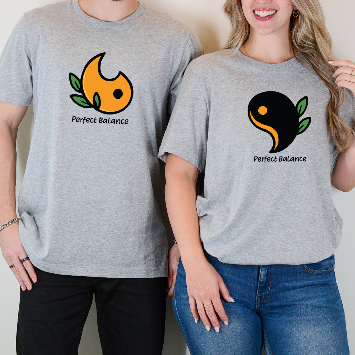 Yin Yang Love Matching T-Shirts For Couples