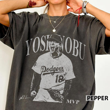 Yoshinobu Baseball MVP Vintage T-Shirt – Retro Baseball Player Tee