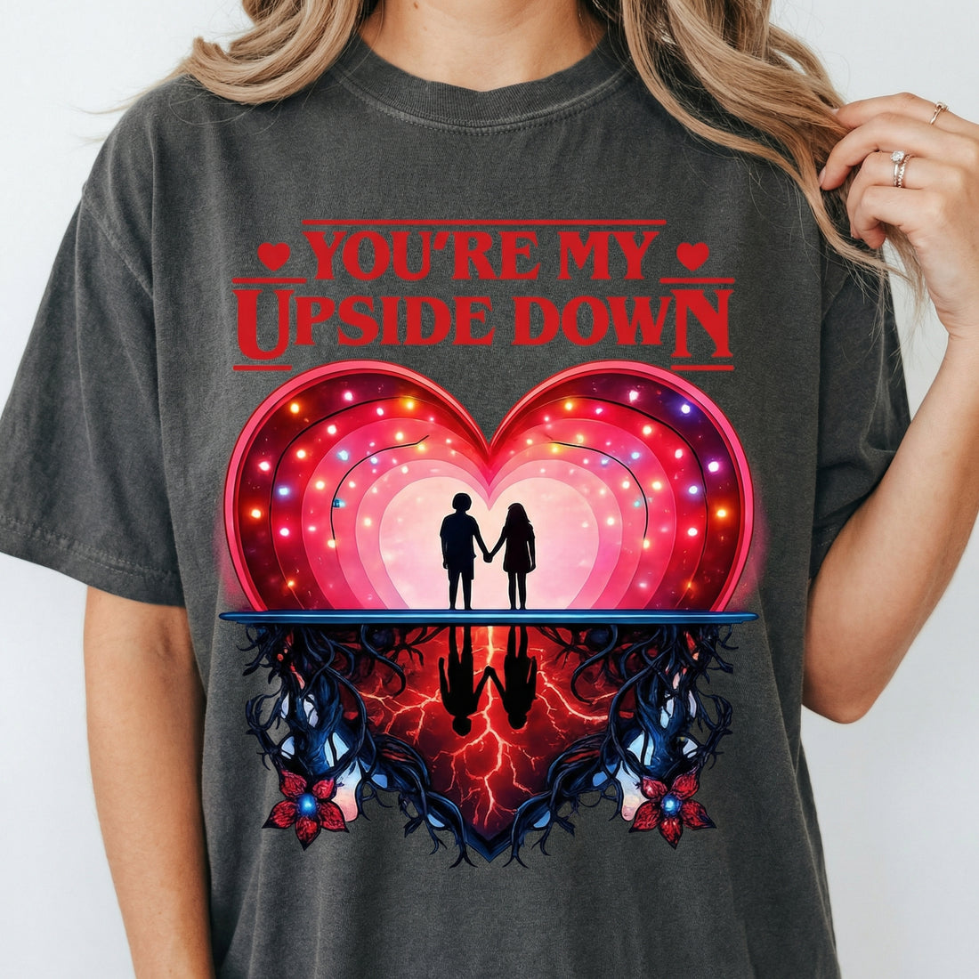 You Are My Upside Down Valentine T-Shirt – Retro 80s Love Graphic Tee