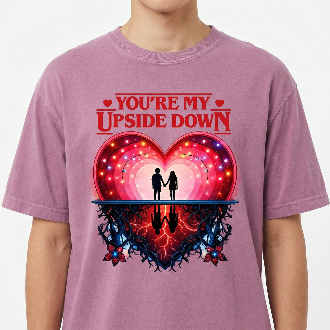 You Are My Upside Down Valentine T-Shirt – Retro 80s Love Graphic Tee