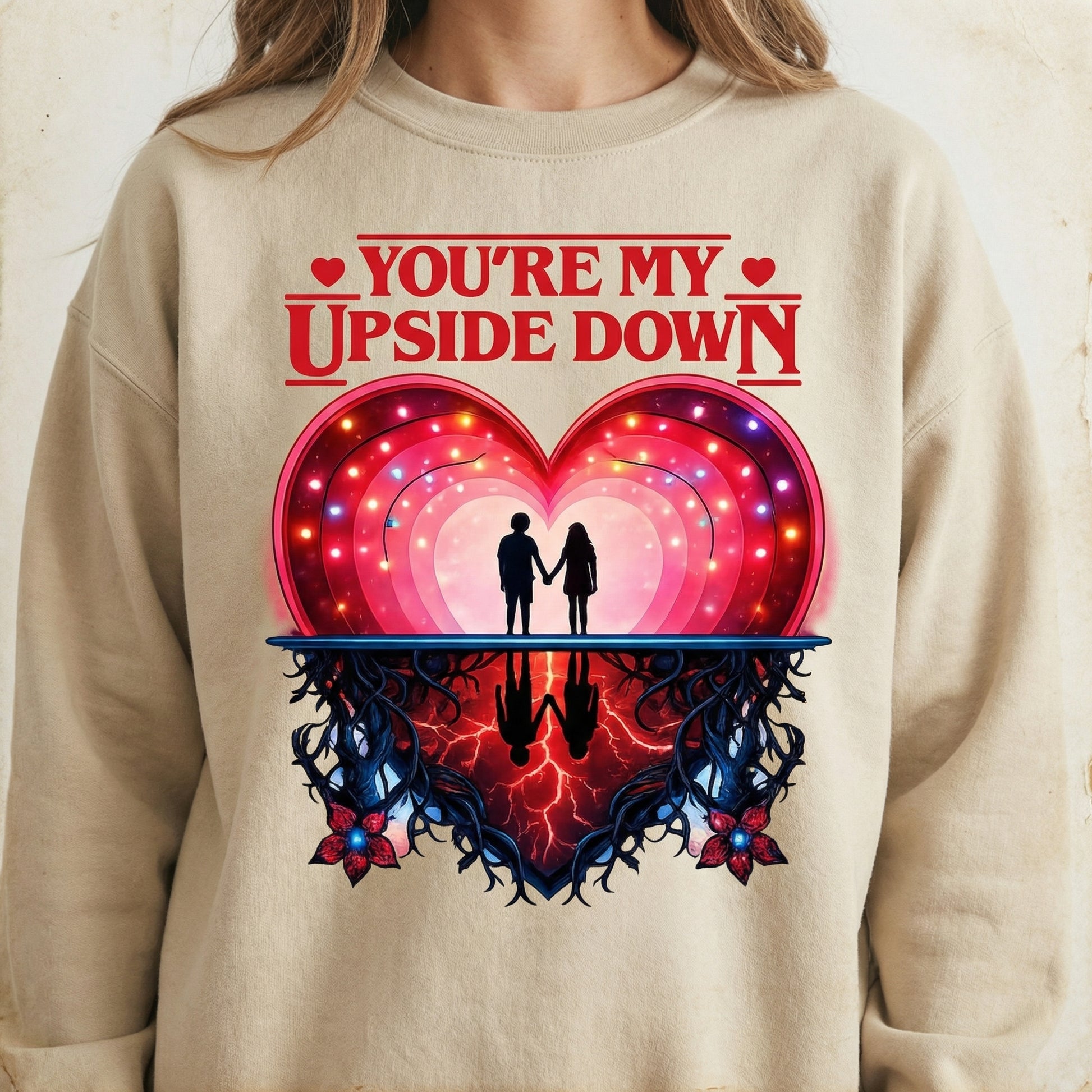 You Are My Upside Down Valentine T-Shirt – Retro 80s Love Graphic Tee