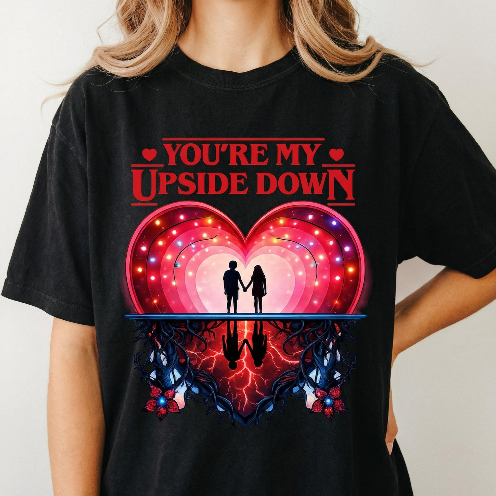 You Are My Upside Down Valentine T-Shirt – Retro 80s Love Graphic Tee