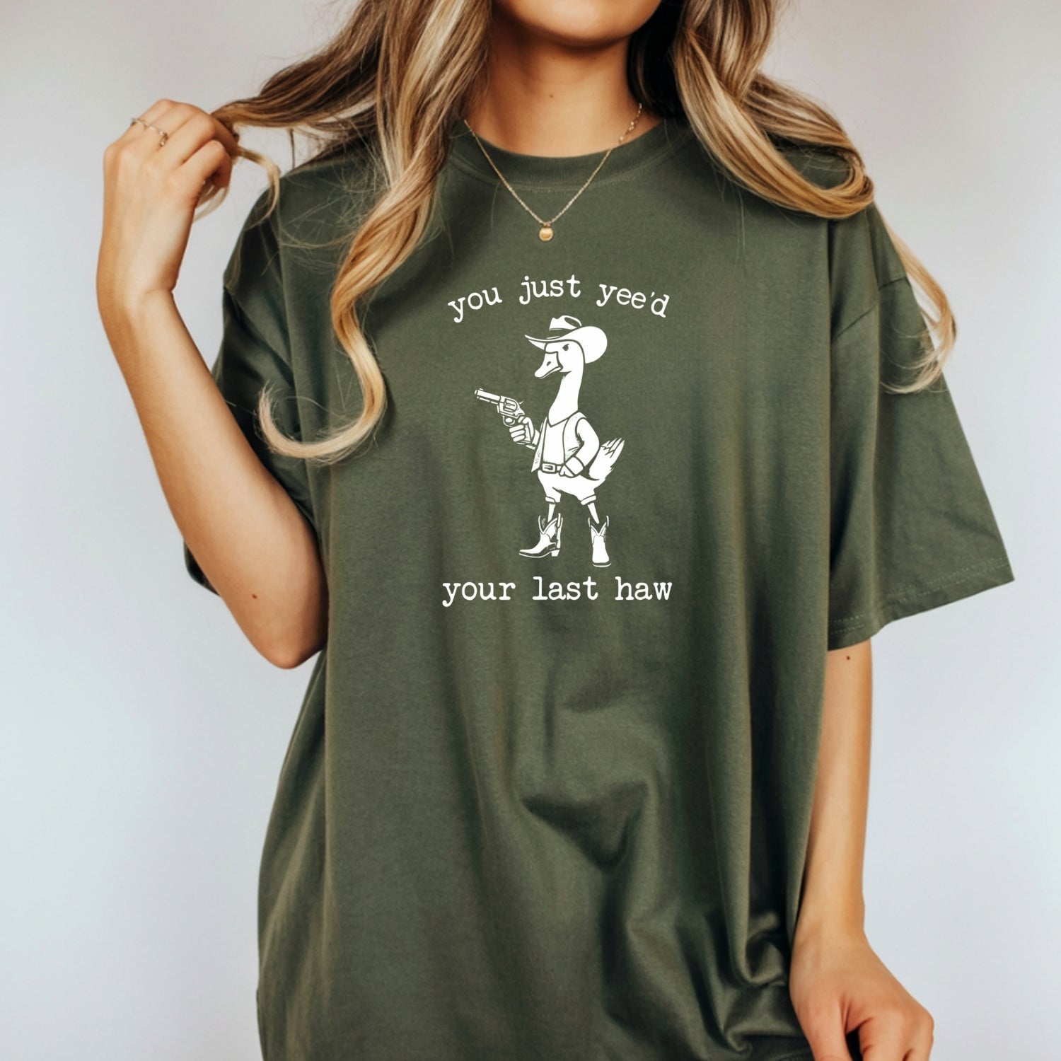 You Just Yee’d Your Last Haw T-Shirt - Funny Cowboy Duck Graphic Tee