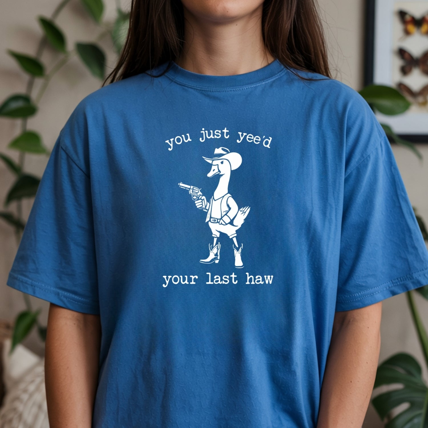 You Just Yee’d Your Last Haw T-Shirt - Funny Cowboy Duck Graphic Tee