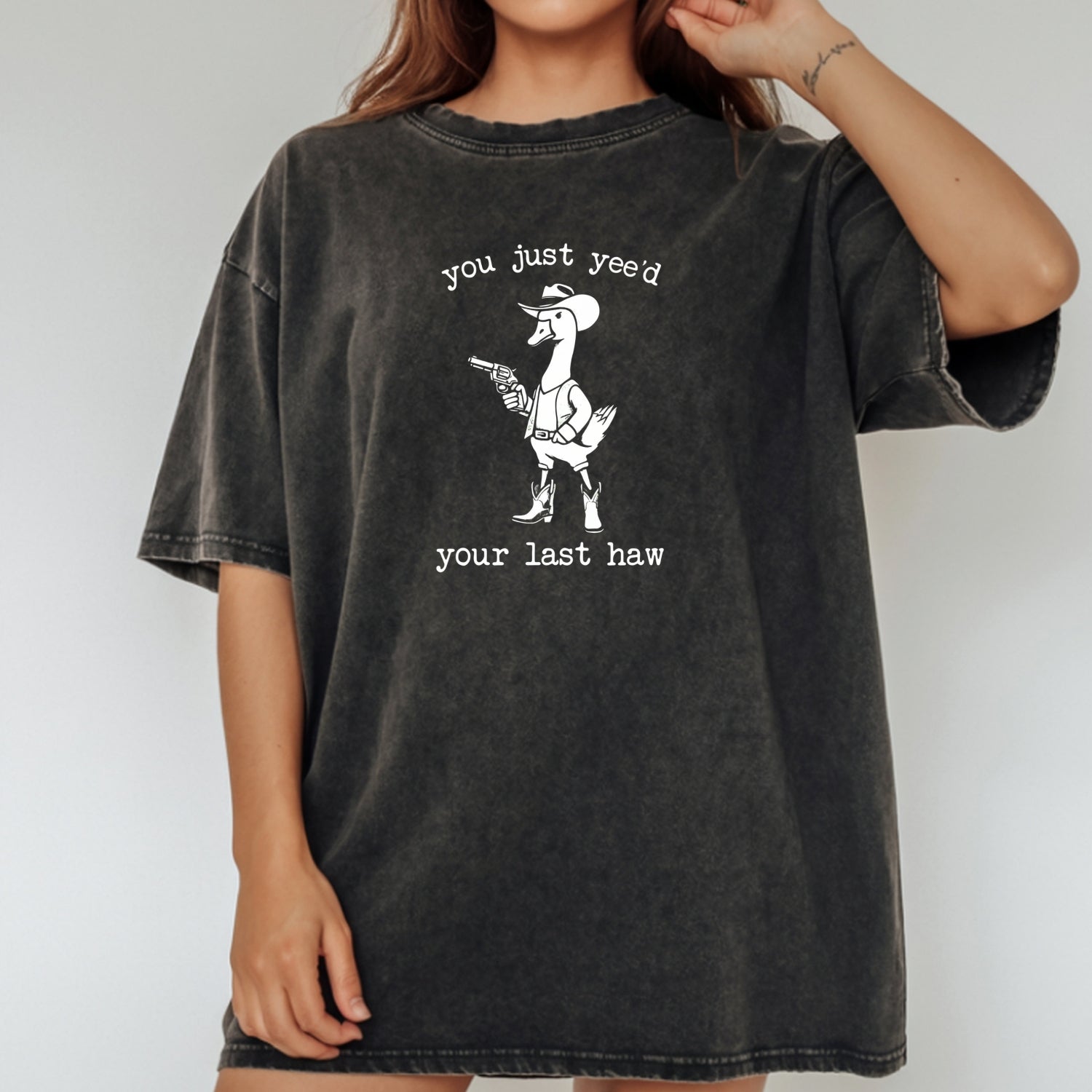 You Just Yee’d Your Last Haw T-Shirt - Funny Cowboy Duck Graphic Tee