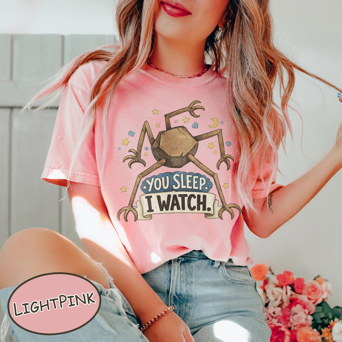 You Sleep I Watch Alien Graphic T-Shirt – Retro Sci-Fi Fan Tee