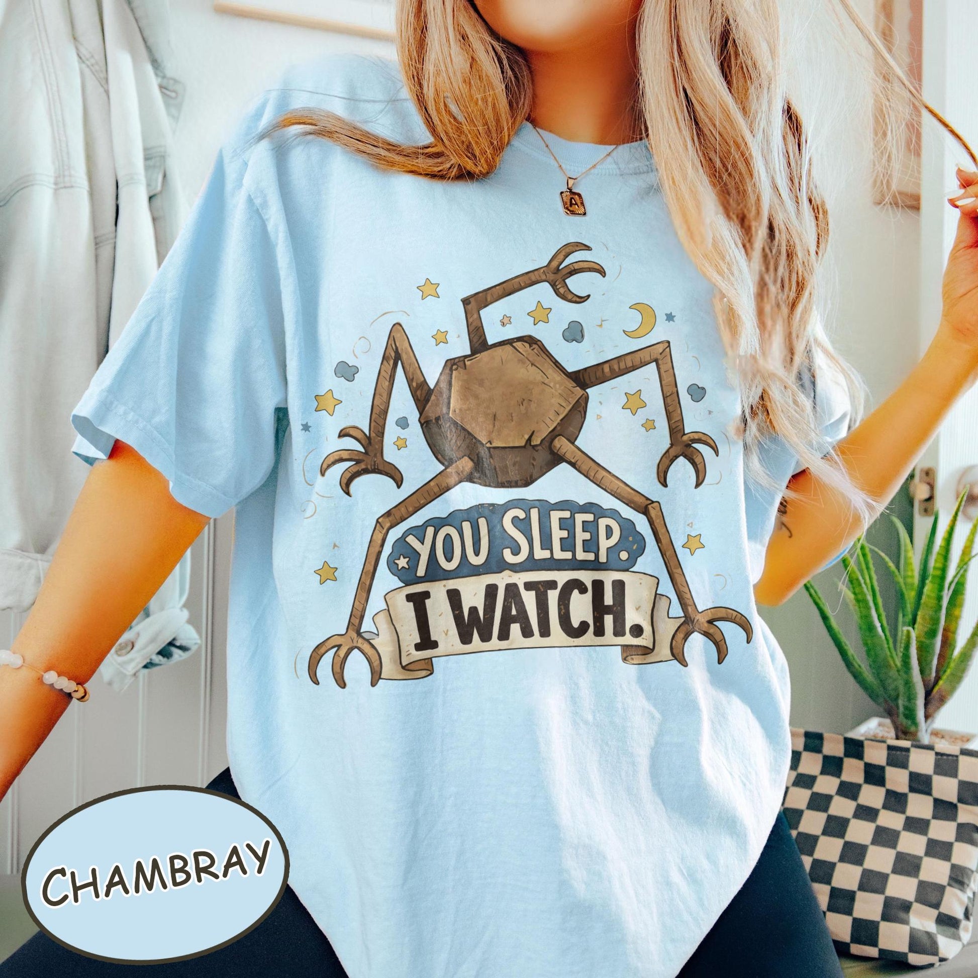 You Sleep I Watch Alien Graphic T-Shirt – Retro Sci-Fi Fan Tee