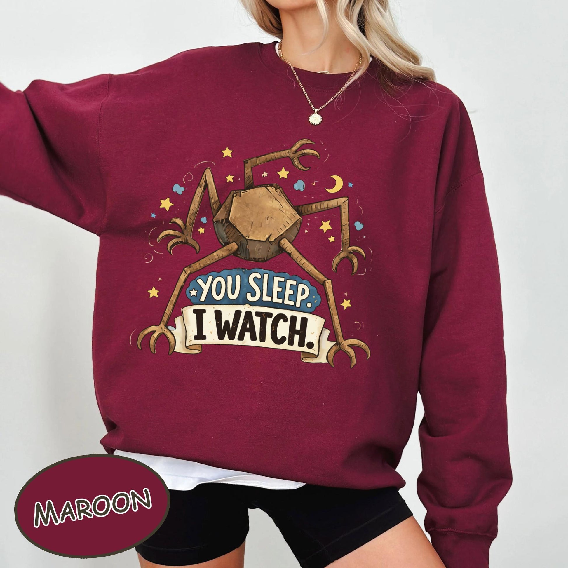 You Sleep I Watch Alien Graphic T-Shirt – Retro Sci-Fi Fan Tee